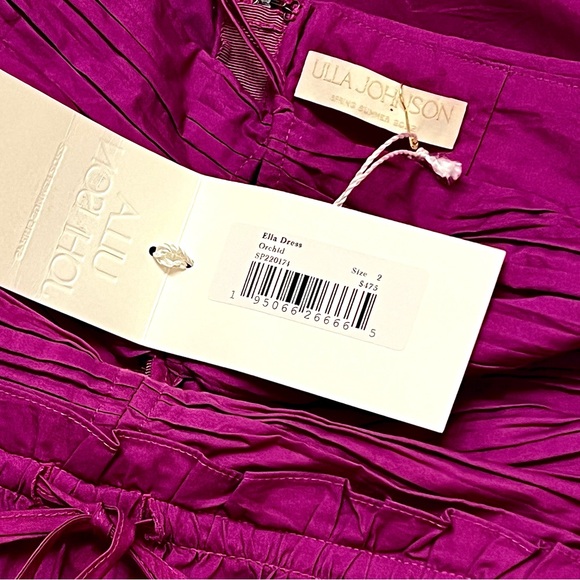 🌺🎉HP🎉🌺 NWT Ulla Johnson Ella Cutout Halter Dress Orchid - Picture 16 of 16